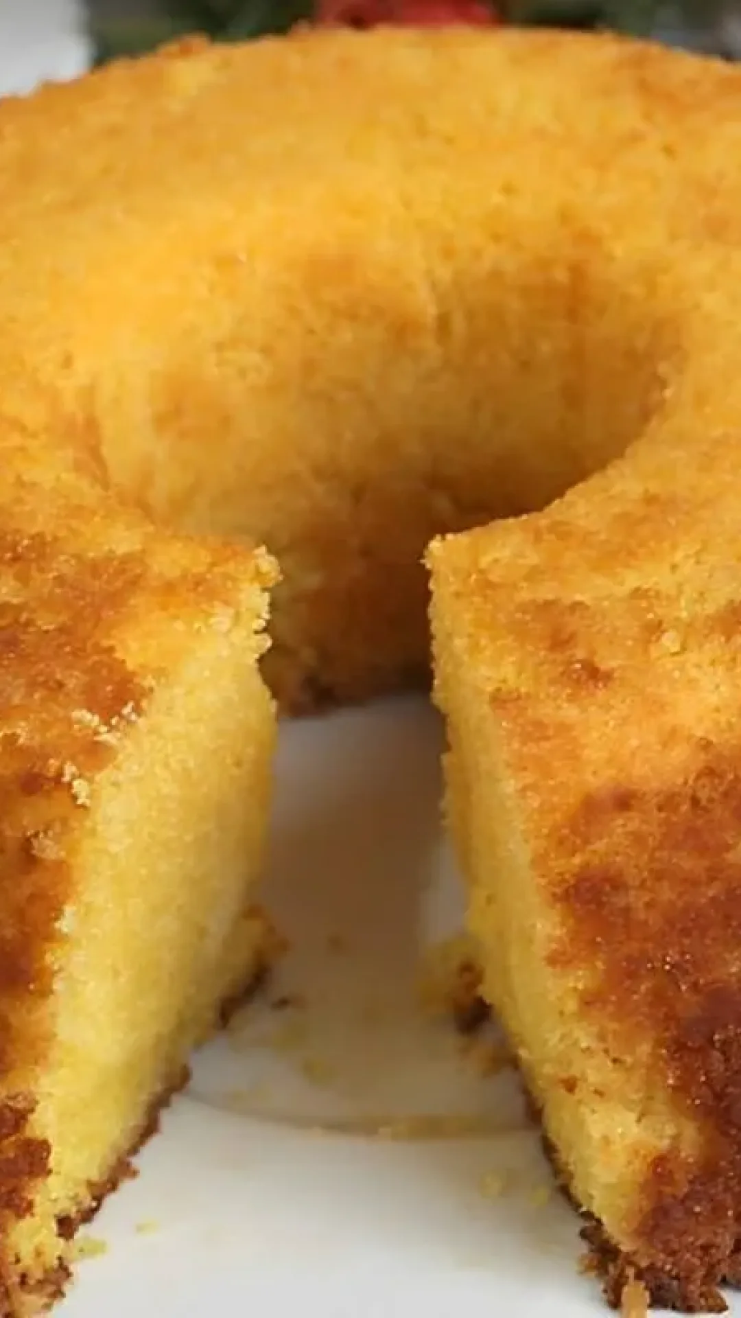 Bolo de laranja com fubá uma delícia perfeita para o café da manhã ou lanche da tarde