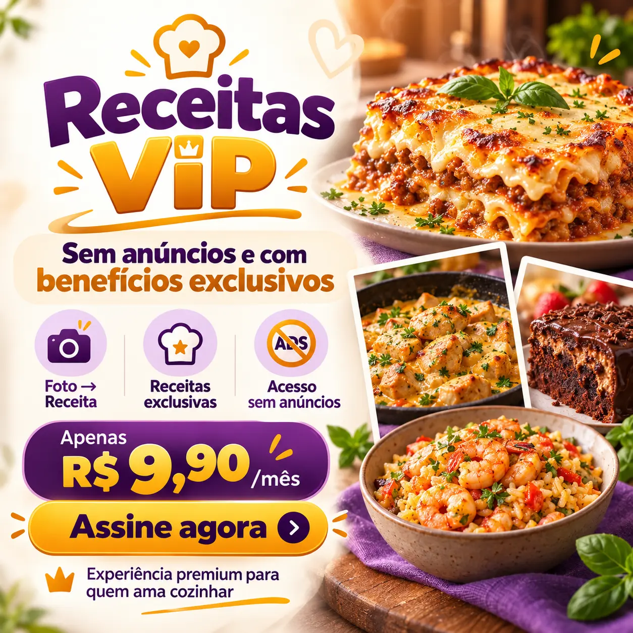 Conheça os benefícios do Receitas VIP