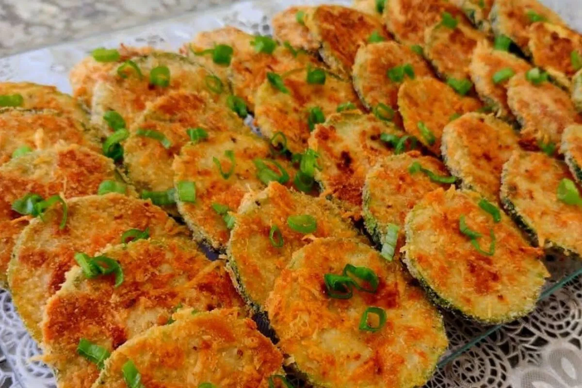 Abobrinha crocante e sequinha que fica uma delícia e não dá