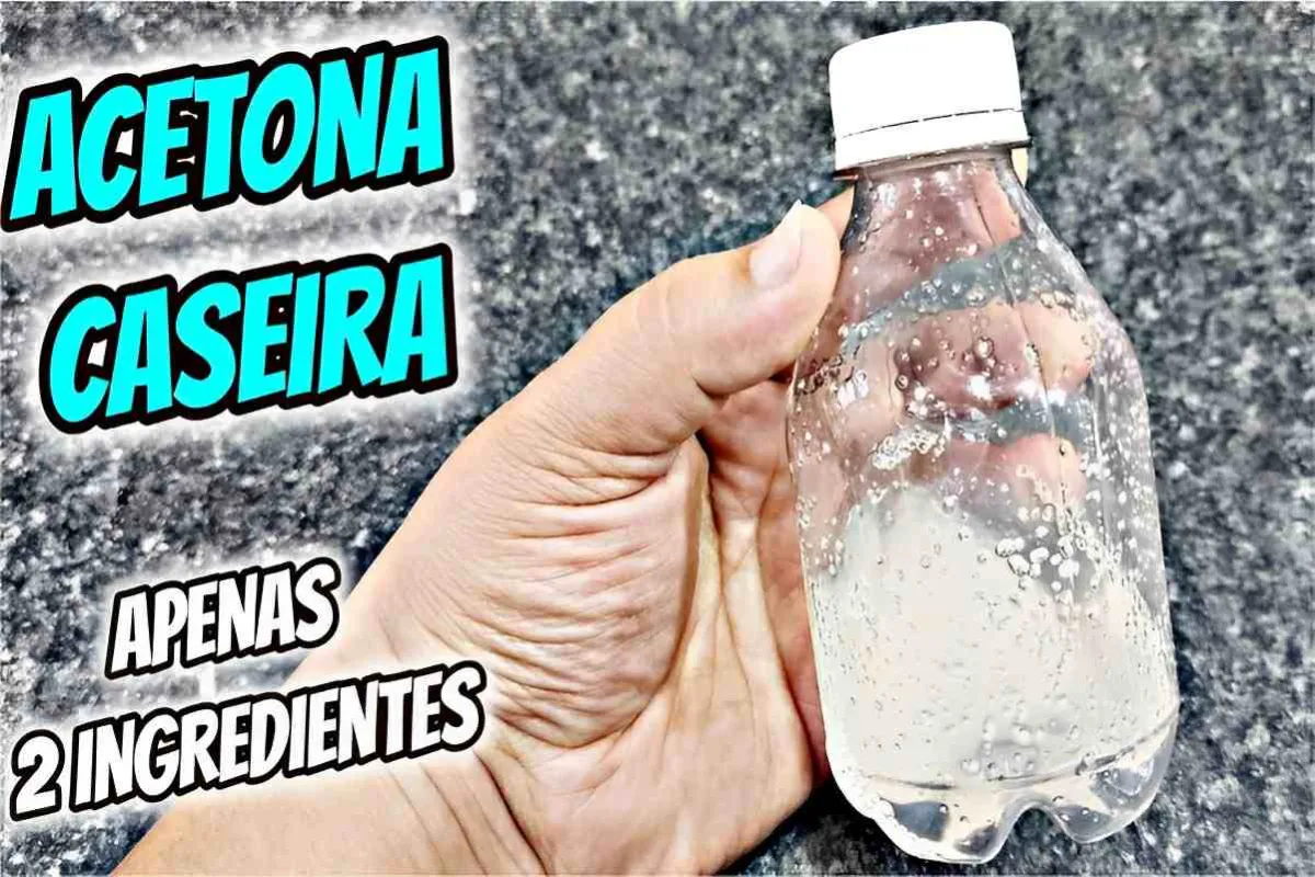 Acetona caseira feita com apenas 2 ingredientes que você tem