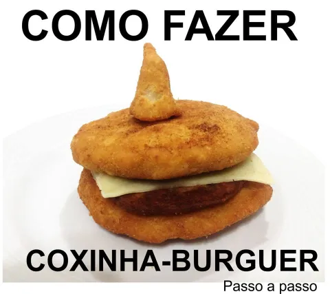 Aprenda a fazer o delicioso Coxinha Burguer. A sensação do m