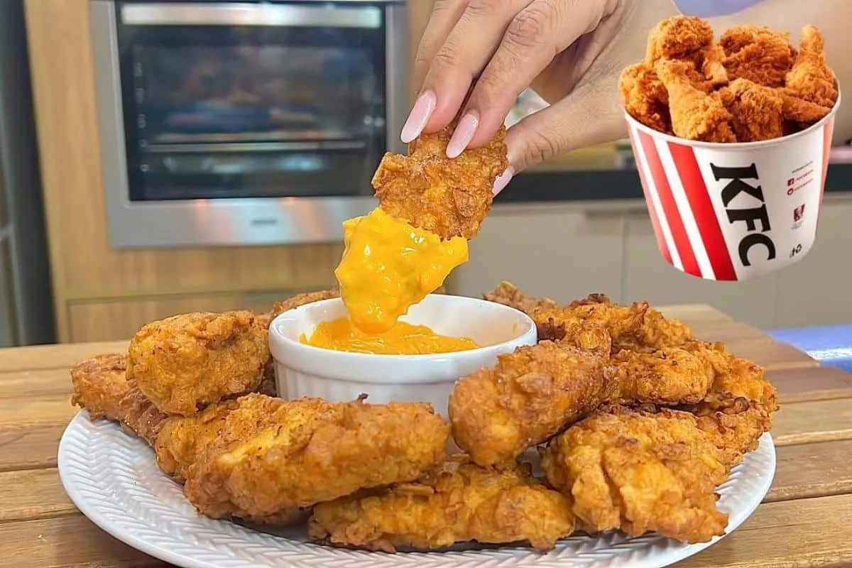 Aprendi a fazer o frango frito do kfc e não gastei mais dinh