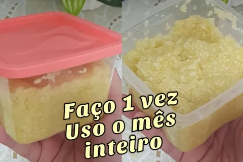 Aprendi a fazer um tempero caseiro com alho que é ótimo e re