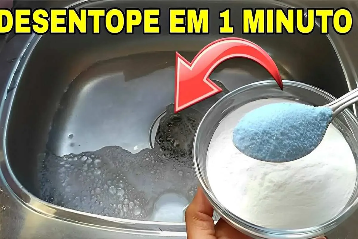 Aprendi como desentupir pias em 1 minuto usando apenas 2 ing