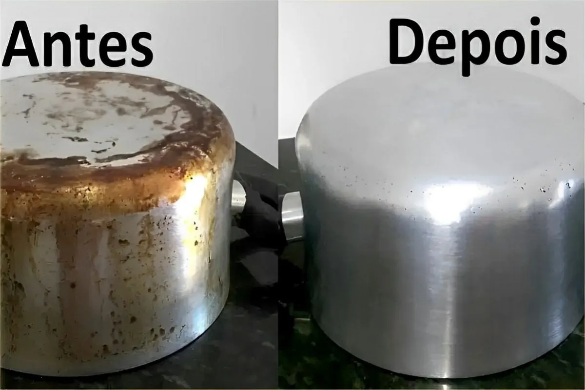 Aprendi como limpar panela queimada usando apenas 3 ingredie