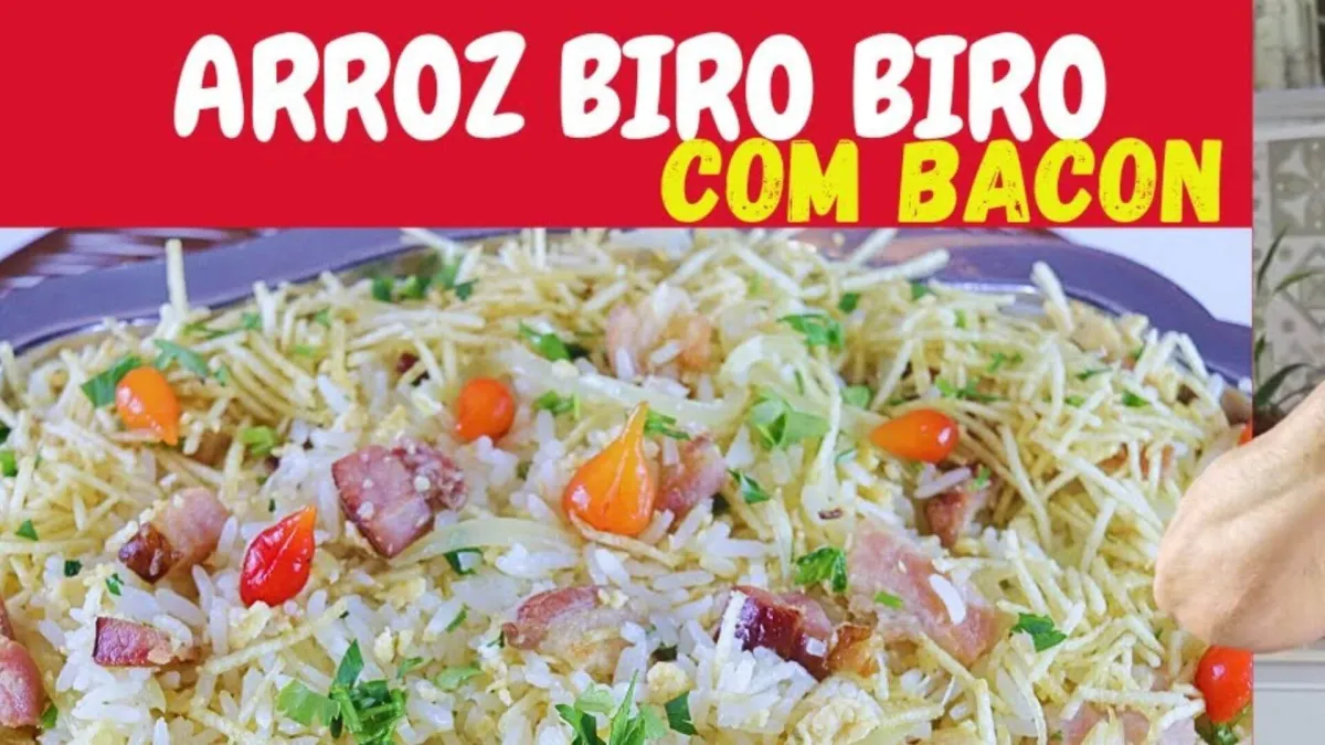 Arroz biro biro colorido e completo para você servir na sua
