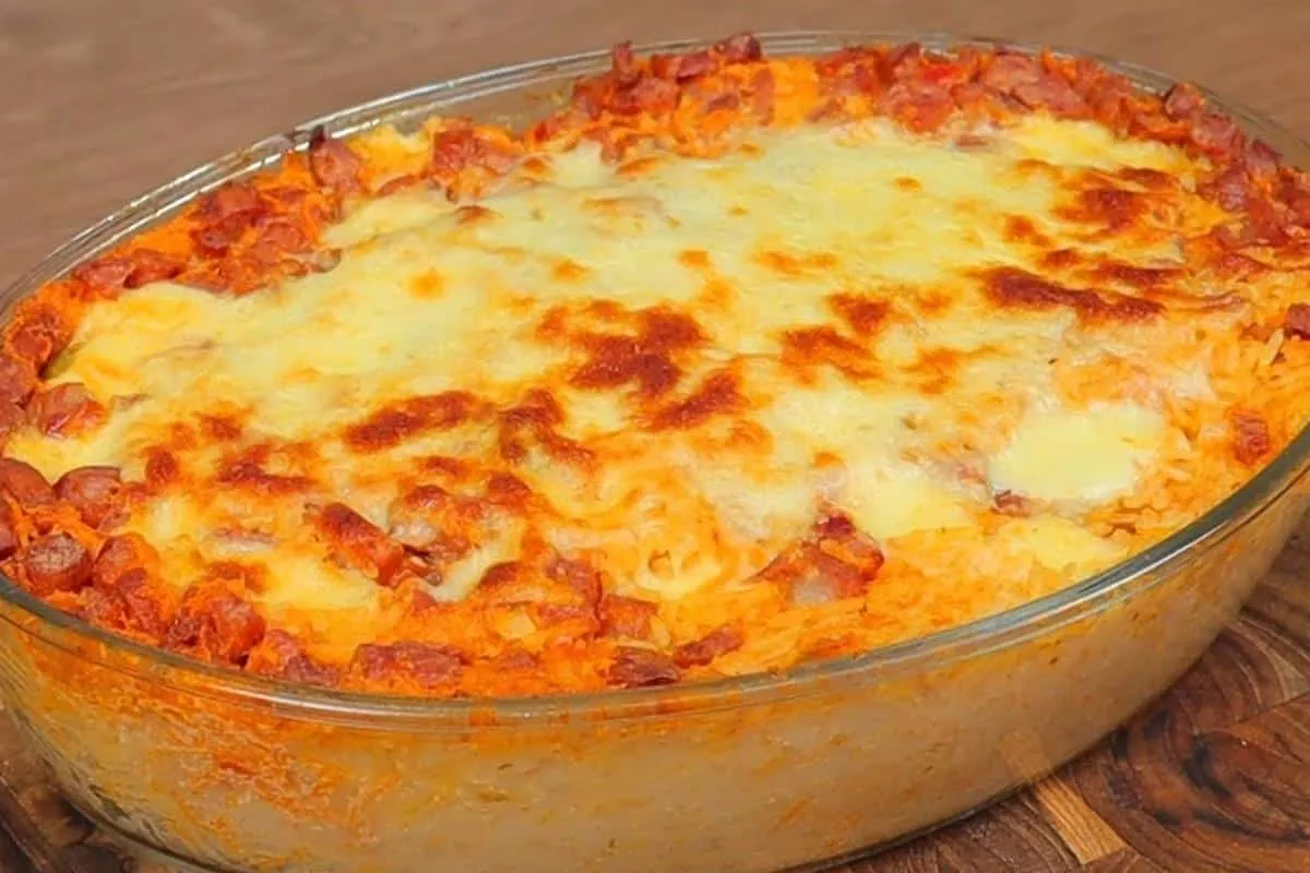 Arroz de preguiçoso só no nome porque fica uma maravilha par