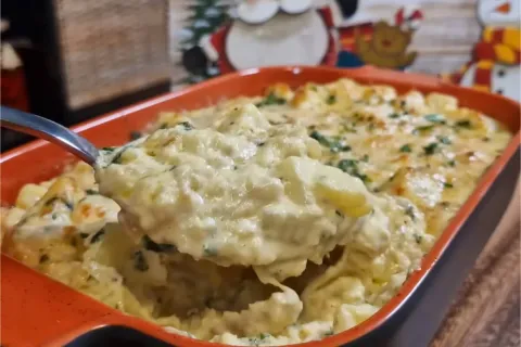 Bacalhau com natas super cremoso e muito fácil de preparar p