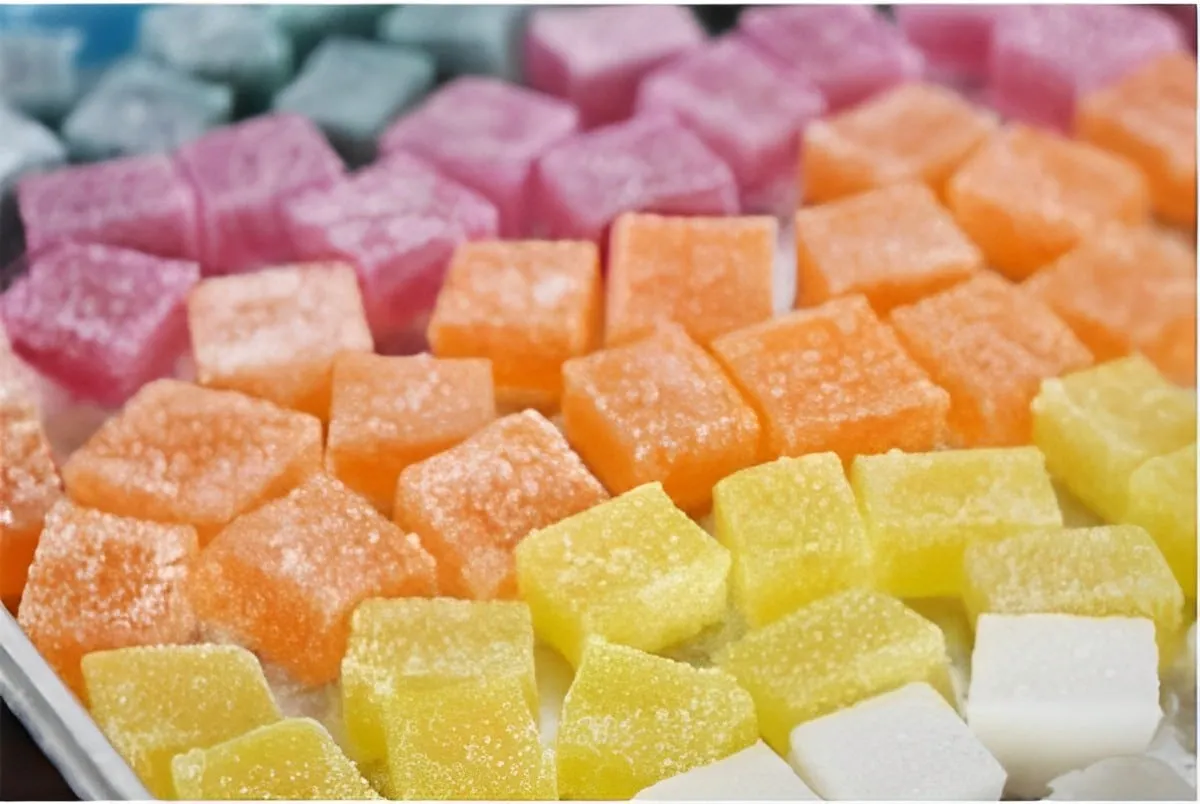Bala de gelatina de 2 ingredientes leve as crianças pra cozi