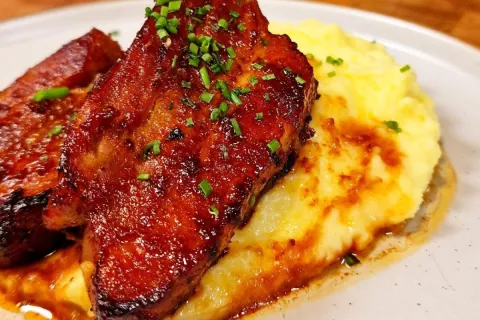 Barriga de porco agridoce bem fácil de fazer: receita que fi