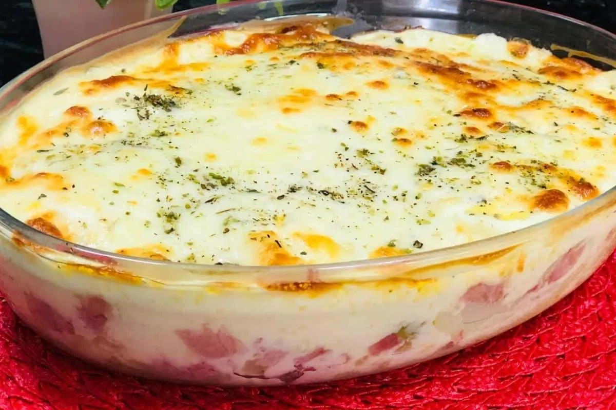 Batata à portuguesa super cremosa para você preparar no almo