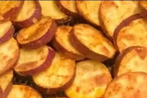 Batata doce na airfryer, muito crocante e sequinha, além de 