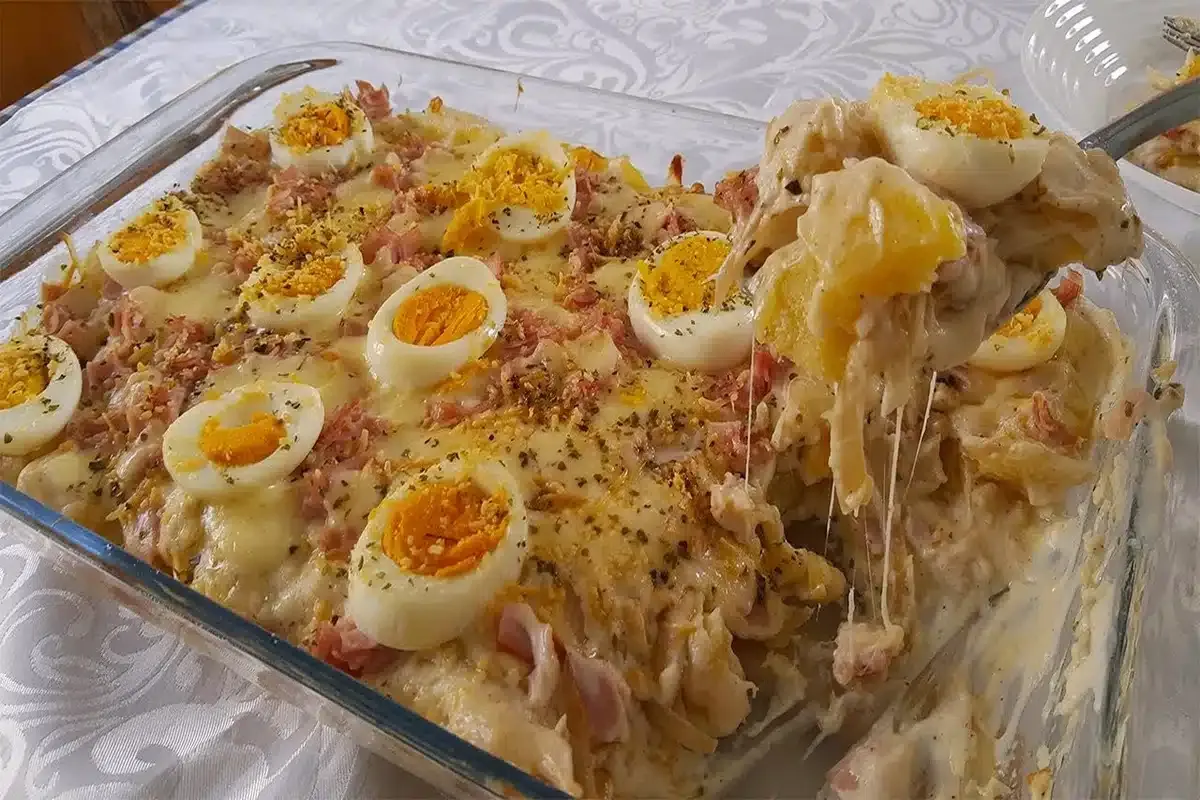 Batata gratinada completa: ótima opção para o almoço de domi