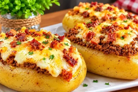 Batata recheada cremosa igual de restaurante, para aquele ja