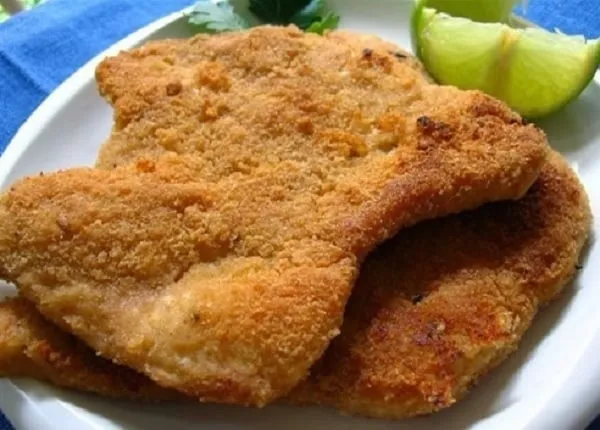 Bife à Milanesa no Forno