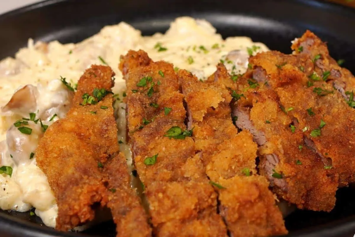Bife à milanesa perfeito e sequinho que não solta da casquin