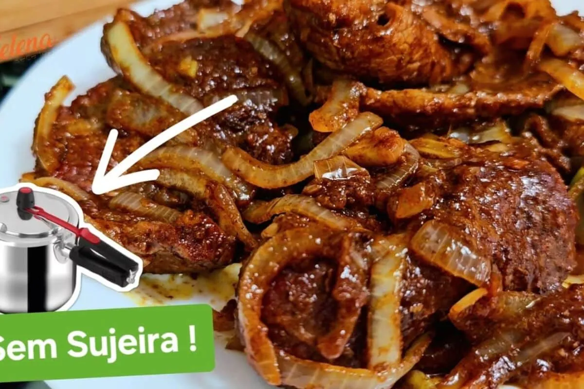 Bife de panela de pressão super macio, suculento e sem fazer
