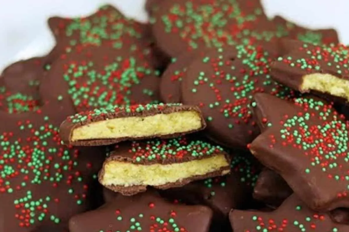 Biscoitinho amanteigado de natal que todo mundo adora e não