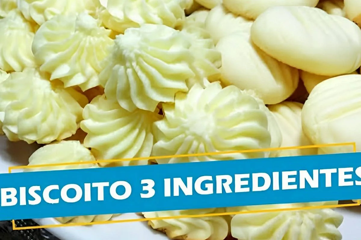 Biscoitinho de leite condensado com apenas 3 ingredientes de