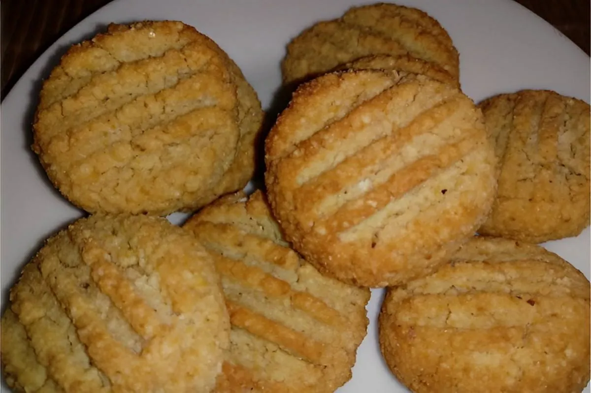 Biscoitinho low carb de amendoim com coco o lanchinho perfei
