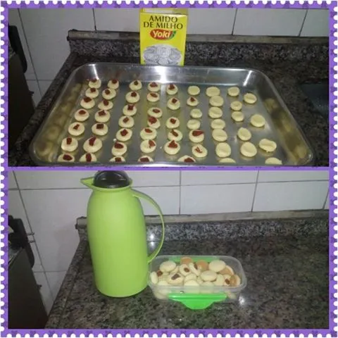 Biscoitinhos de Maisena com Goiabada