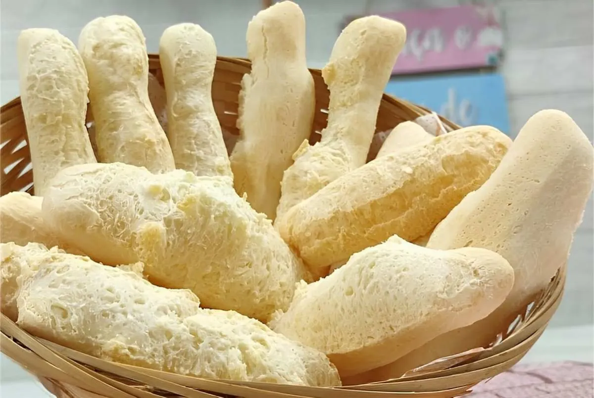 Biscoito de polvilho assado com 2 ingredientes super crocant