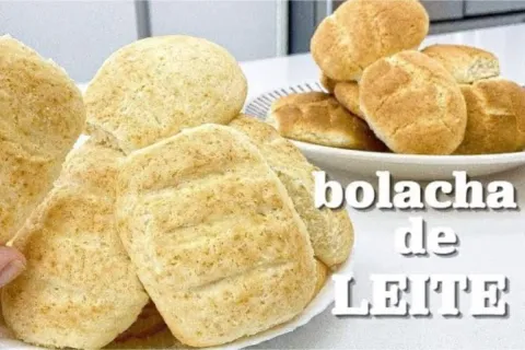 Bolacha de leite assada no forno: crocante, econômica e derr