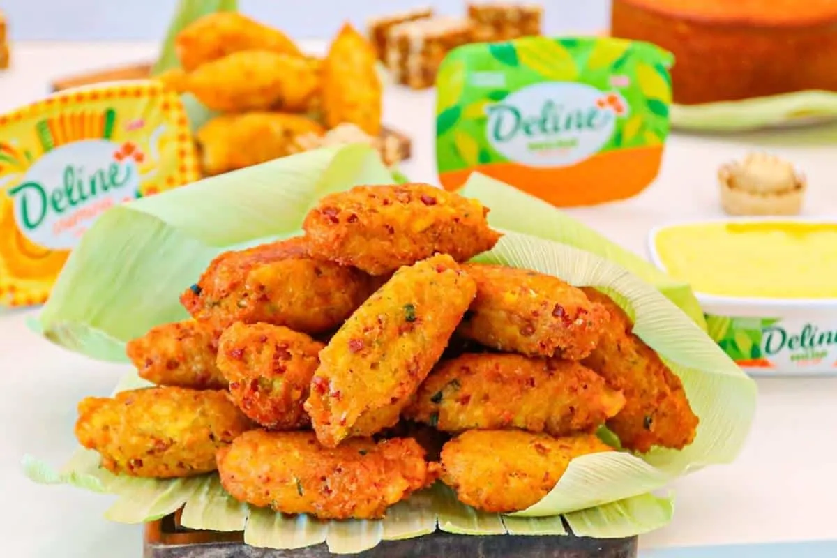 Bolinho caipira frito que vai acompanha muito bem qualquer r