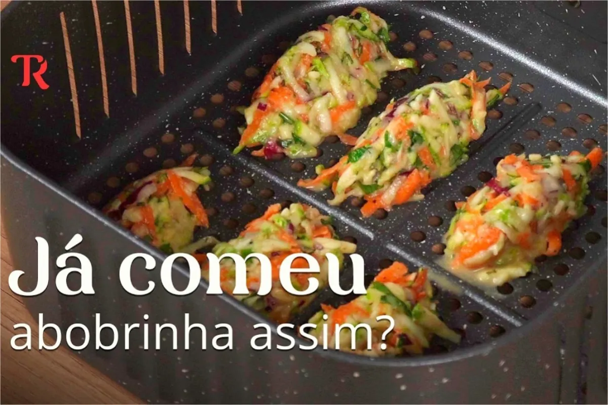 Bolinho de abobrinha na air fryer: saudável e delicioso para