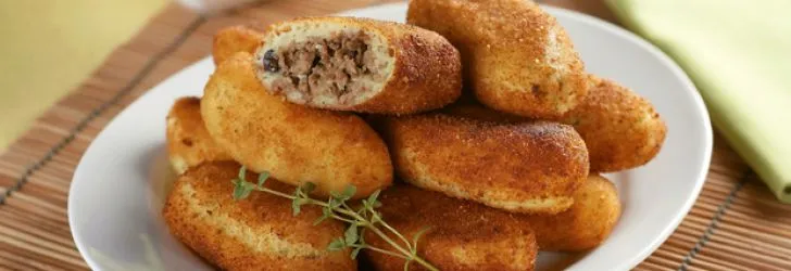 Bolinho de Batata com Carne Moída