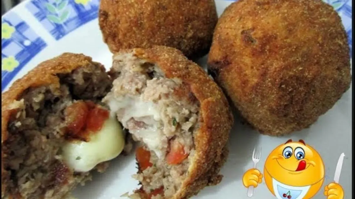 Bolinho de carne de lanchonete muito gostoso e sequinho por