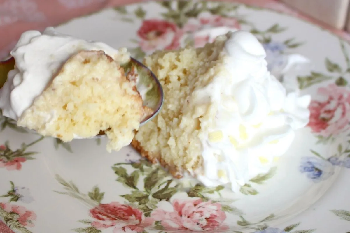 Bolo 3 leites geladinho e bem molhadinho para ser a estrela