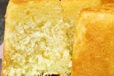 Bolo cocada sem farinha de trigo: o bolo de coco mais fácil,