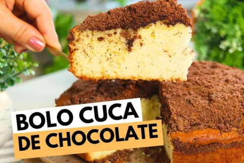 Bolo com farofinha de chocolate: a receita macia, crocante e