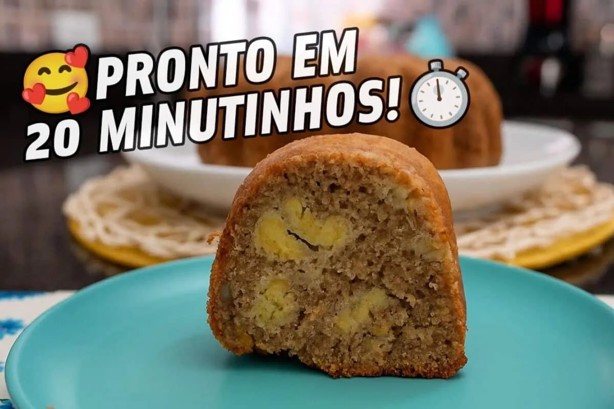 Bolo de banana na Air Fryer: sua Air Fryer pode fazer muitas