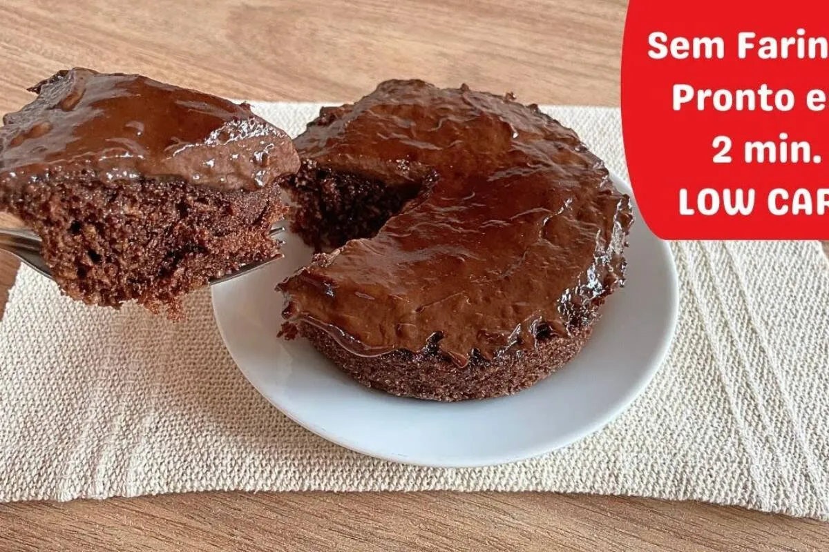 Bolo de caneca low carb: esse você pode comer a vontade que