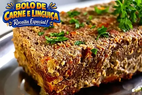 Bolo de carne moída feito de um jeito diferente, recheado e 