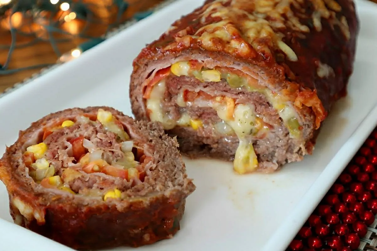 Bolo de carne molhadinho e bem recheado um prato delicioso p