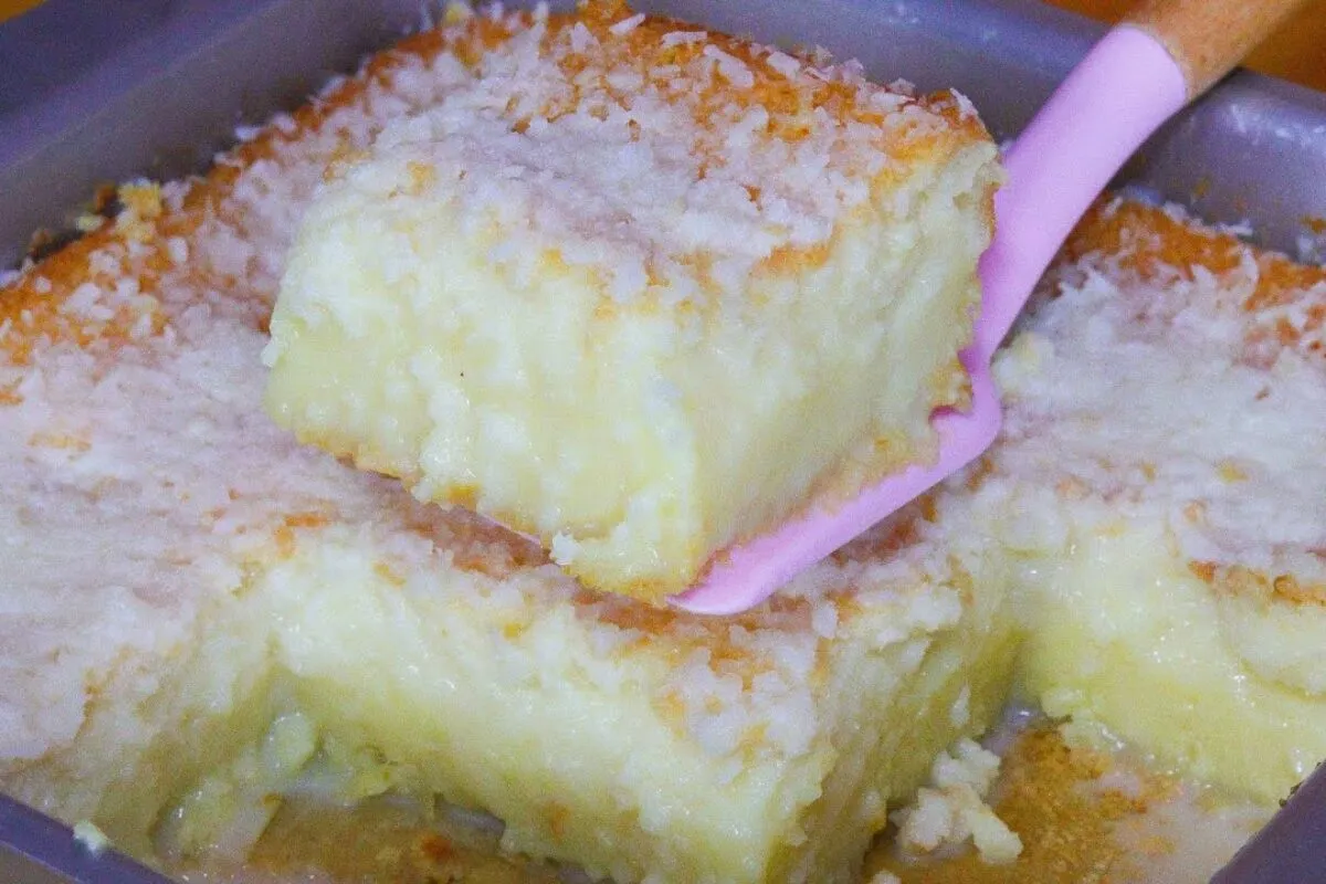 Bolo de coco sem trigo molhadinho: quando você experimentar