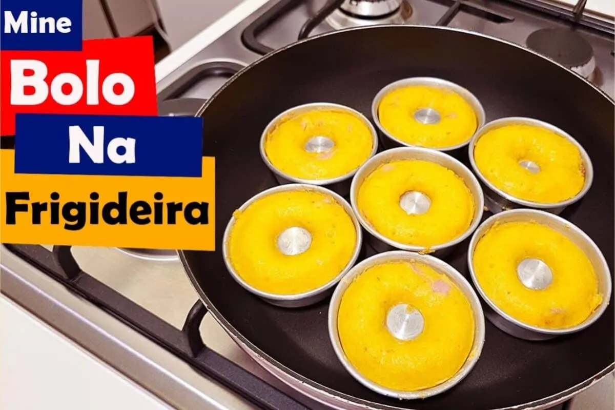 Bolo de flocão na frigideira sem glúten e sem leite que você