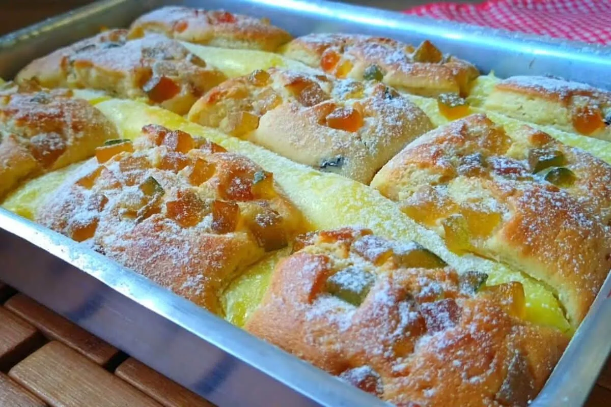Bolo de frutas: é só misturar, bolo fácil, rápido, úmido e f