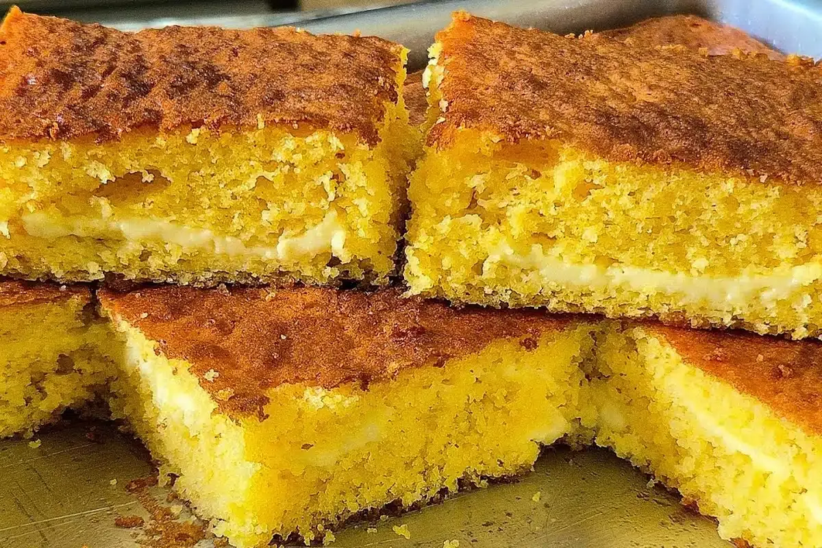Bolo de fubá com queijo da roça: para você deixar todo mundo