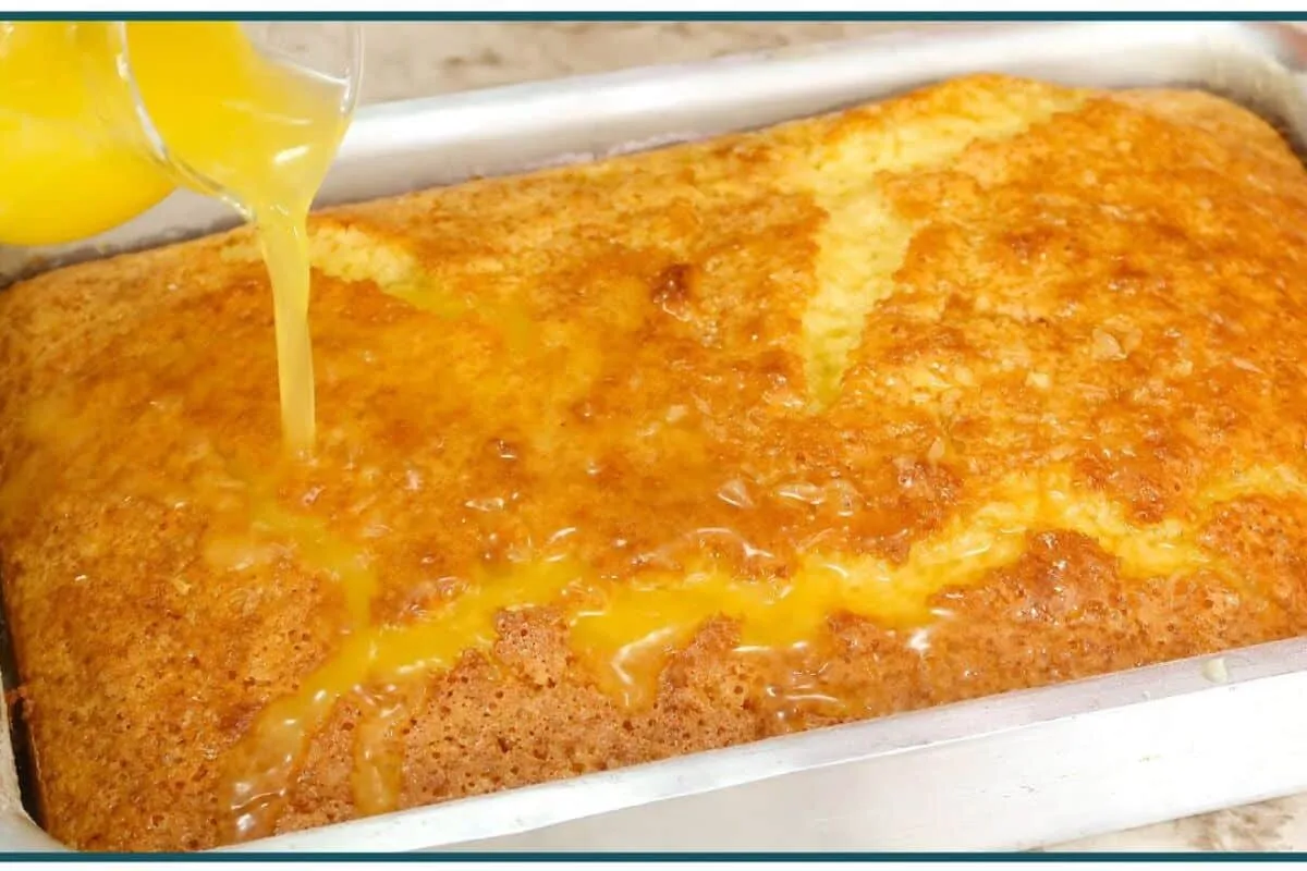 Bolo de laranja com calda: perfeito para você saborear no ch