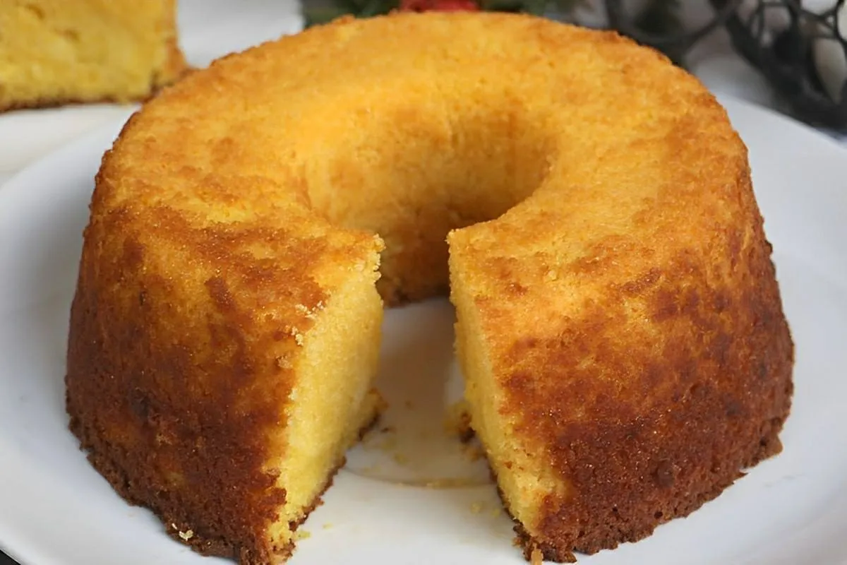 Bolo de laranja com fubá uma delícia perfeita para o café da