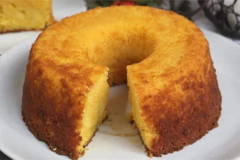 Bolo de laranja sem leite que cresce bonito e fica perfeito 