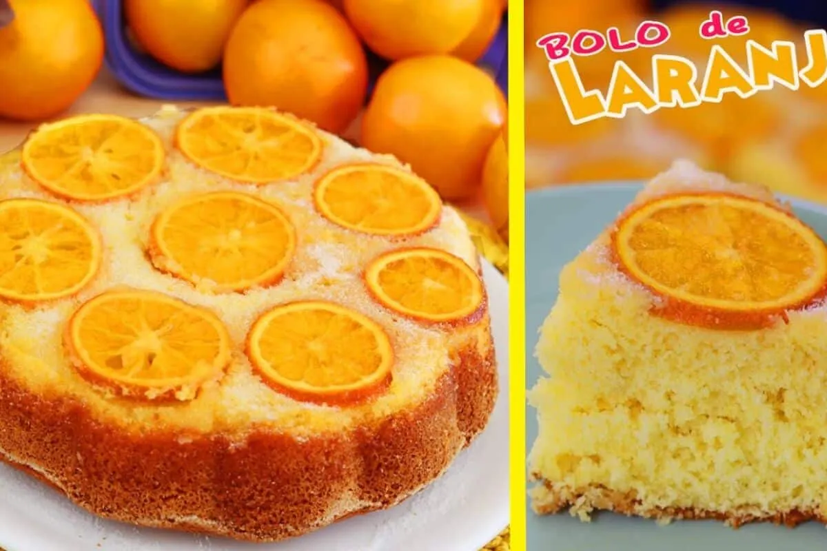 Bolo de laranja super fofinho e delicioso: caramelizado por