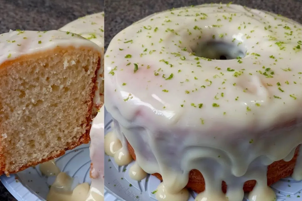 Bolo de limão de liquidificador muito fácil e rápido, para q