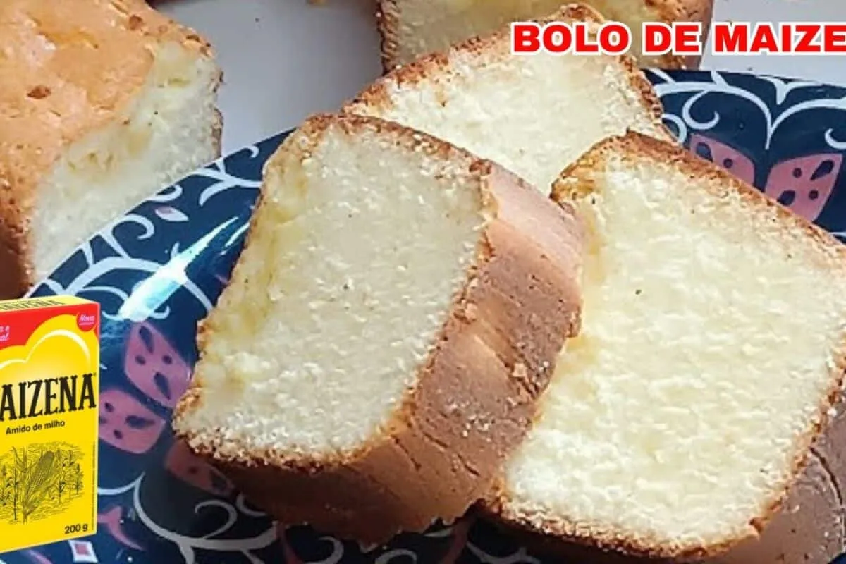 Bolo de maizena leve como nuvem, feito com apenas três ingre