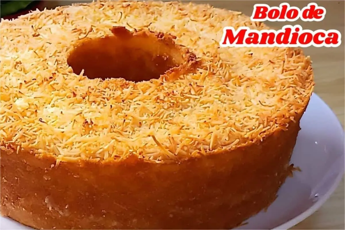 Bolo de mandioca maravilhoso que não vai farinha de trigo ne