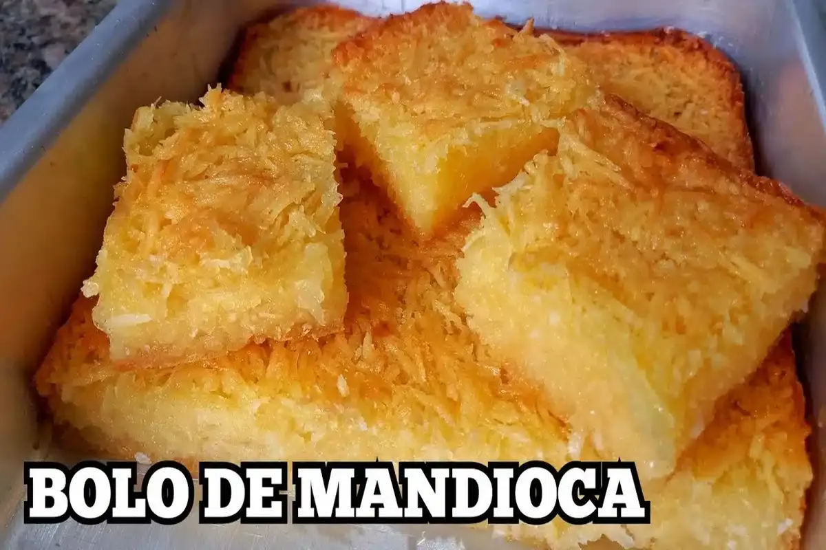 Bolo de mandioca sem farinha de trigo super molhadinho para